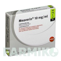 МИАВЕРИН (MEAVERIN) 1% 10 мг/мл 50 мг/5 мл раствор 5x5 мл - Мепивакаин PUREN PHARMA