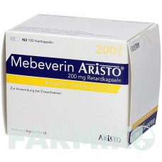 МЕБЕВЕРІН (MEBEVERIN) 200 мг капсули 100 шт - Мебеверин ARISTO PHARMA