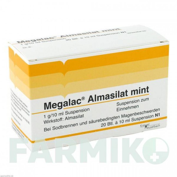 МЕГАЛАК (MEGALAC) суспензія 20x10 мл - Алмазилат HERMES