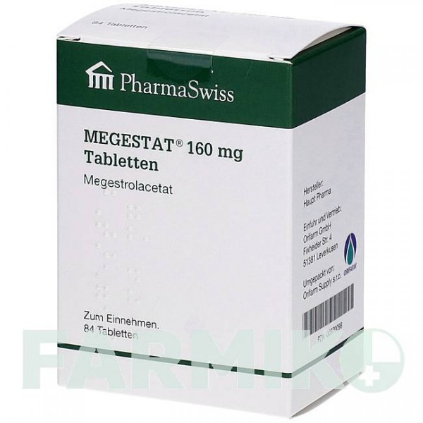 МЕГЕСТАТ (MEGESTAT) 160 мг таблетки 28 шт - Мегестрол ORIFARM