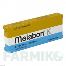 МЕЛАБОН (MELABON) таблетки 20 шт - Парацетамол, Другое MEDICE PUTTER