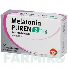 МЕЛАТОНІН (MELATONIN) 2 мг таблетки 30 шт - Мелатонін PUREN PHARMA