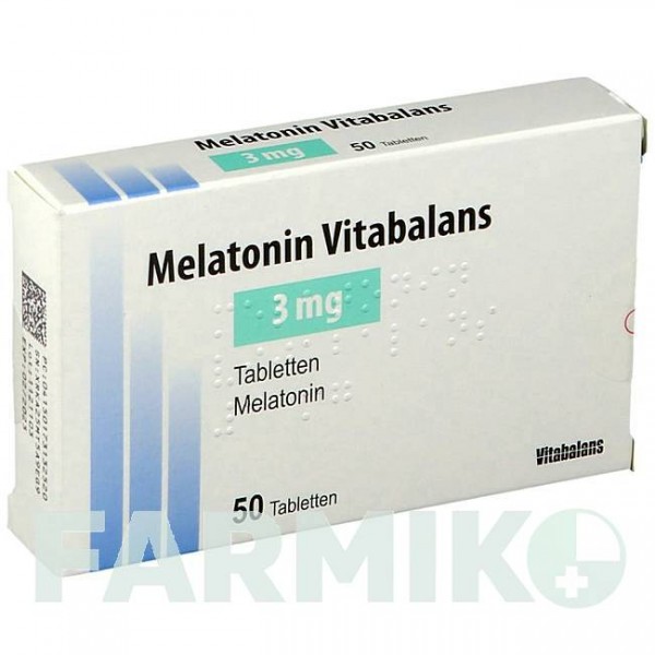МЕЛАТОНИН ВИТАБАЛАНС (MELATONIN VITABALANS) 3 мг таблетки 50 шт - Мелатонин BLANCO PHARMA