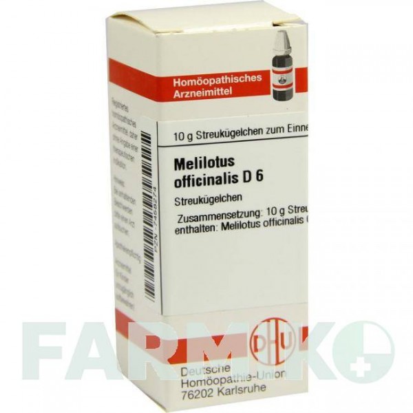 МЕЛИЛОТУС ОФФИЦИНАЛИС (MELILOTUS OFFICINALIS) D 6 глобули 10 г - Гомеопатия DHU
