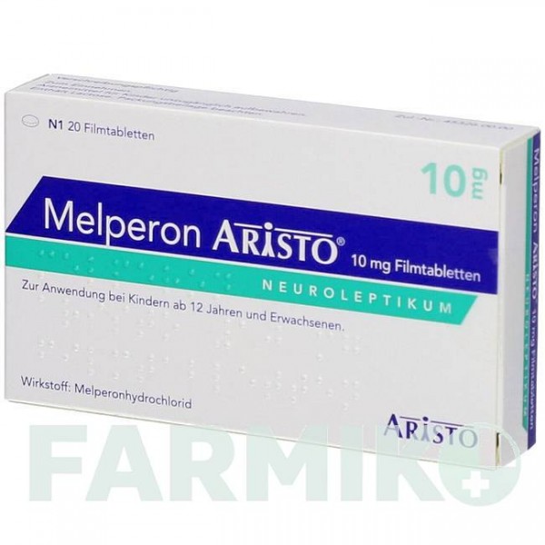 МЕЛПЕРОН (MELPERON) 10 мг таблетки 20 шт - Мелперон ARISTO PHARMA