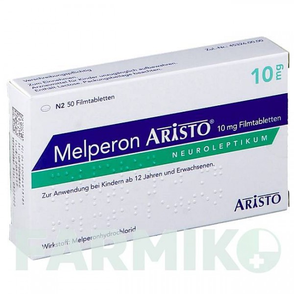 МЕЛПЕРОН (MELPERON) 10 мг таблетки 50 шт - Мелперон ARISTO PHARMA