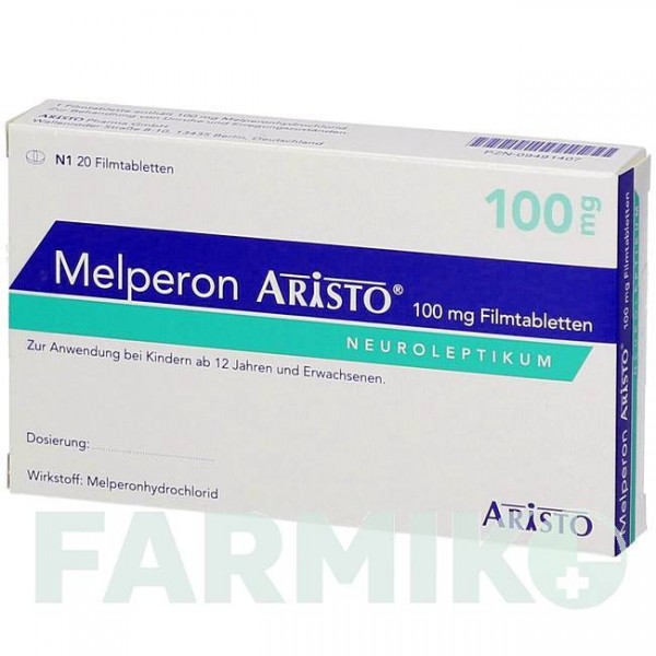 МЕЛПЕРОН (MELPERON) 100 мг таблетки 20 шт - Мелперон ARISTO PHARMA