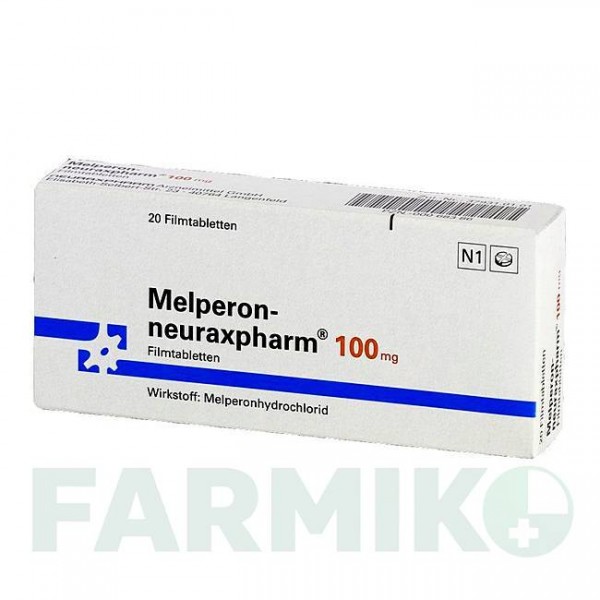 МЕЛПЕРОН (MELPERON) 100 мг таблетки 20 шт - Мелперон NEURAXPHARM