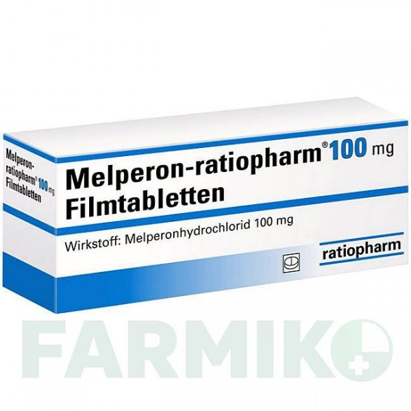 МЕЛПЕРОН (MELPERON) 100 мг таблетки 20 шт - Мелперон RATIOPHARM