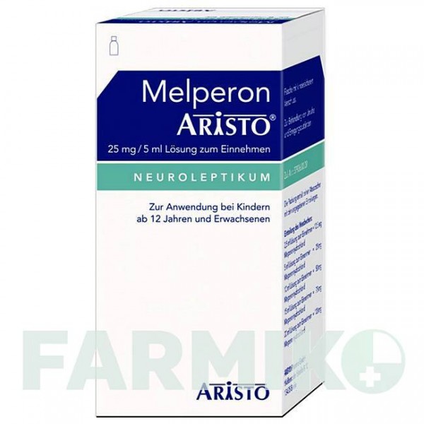 МЕЛПЕРОН (MELPERON) 25 мг/5 мл розчин 300 мл - Мелперон ARISTO PHARMA