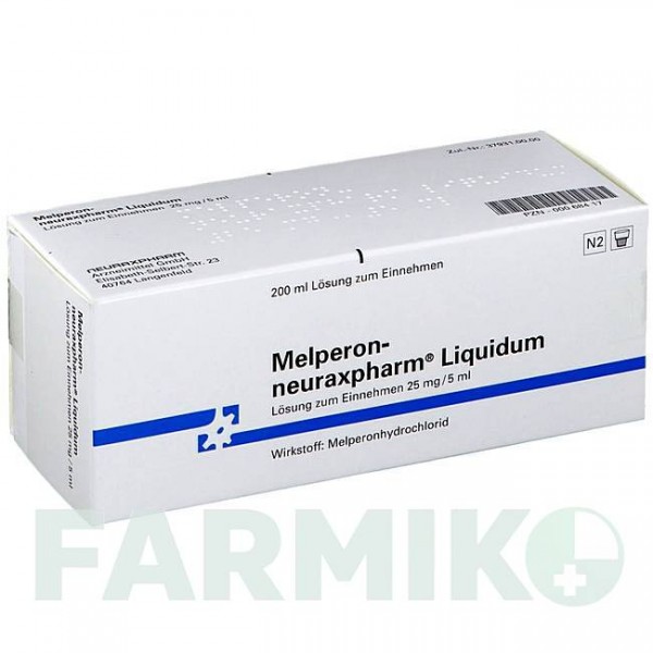 МЕЛПЕРОН (MELPERON) 25 мг/5 мл раствор 200 мл - Мелперон NEURAXPHARM