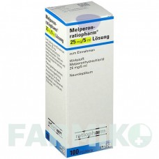 МЕЛПЕРОН (MELPERON) 25 мг/5 мл раствор 100 мл - Мелперон RATIOPHARM