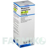 МЕЛПЕРОН (MELPERON) 25 мг/5 мл розчин 300 мл - Мелперон RATIOPHARM