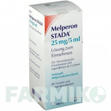 МЕЛПЕРОН (MELPERON) 25 мг/5 мл раствор 300 мл - Мелперон STADAPHARM