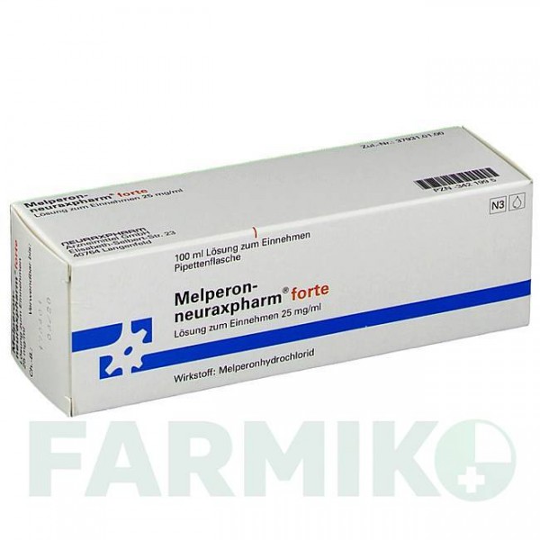 МЕЛПЕРОН (MELPERON) 25 мг/мл раствор 100 мл - Мелперон NEURAXPHARM