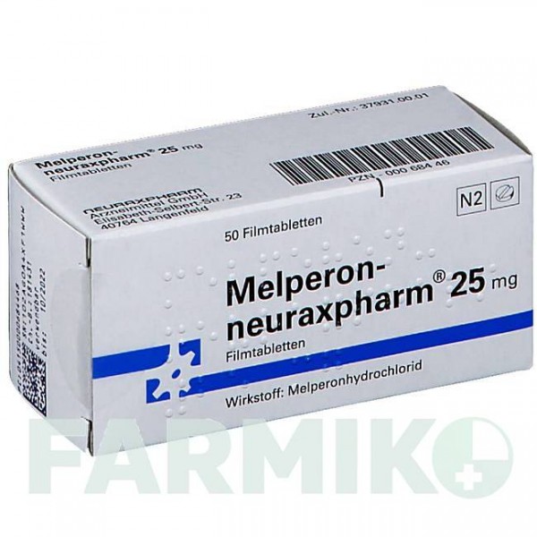 МЕЛПЕРОН (MELPERON) 25 мг таблетки 50 шт - Мелперон NEURAXPHARM