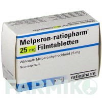 МЕЛПЕРОН (MELPERON) 25 мг таблетки 100 шт - Мелперон RATIOPHARM