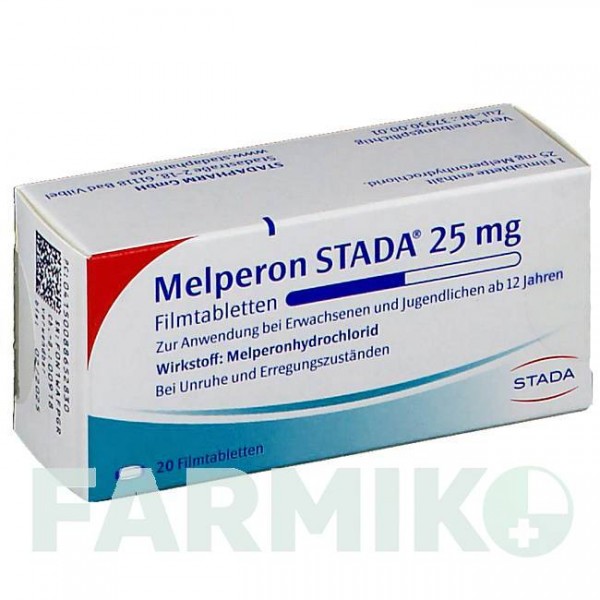 МЕЛПЕРОН (MELPERON) 25 мг таблетки 20 шт - Мелперон STADAPHARM