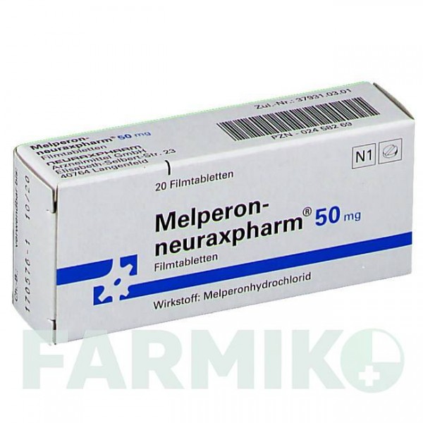 МЕЛПЕРОН (MELPERON) 50 мг таблетки 20 шт - Мелперон NEURAXPHARM