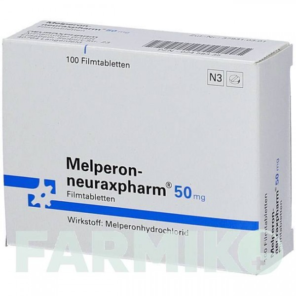 МЕЛПЕРОН (MELPERON) 50 мг таблетки 100 шт - Мелперон NEURAXPHARM