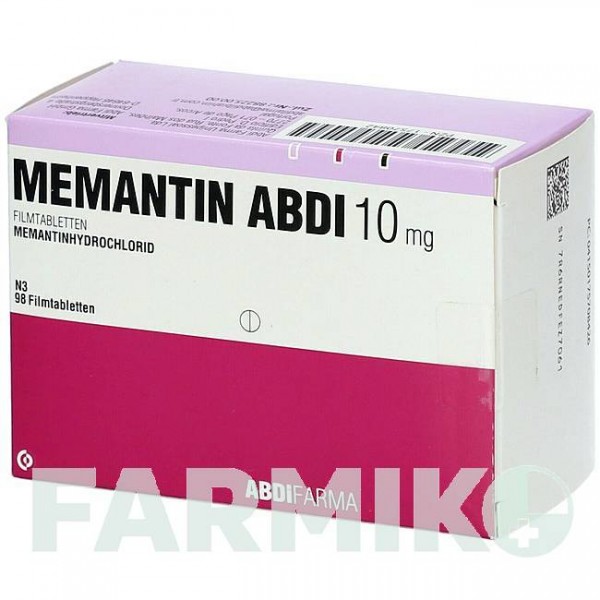 МЕМАНТИН (MEMANTIN) 10 мг таблетки 28 шт - Мемантин ABDI FARMA