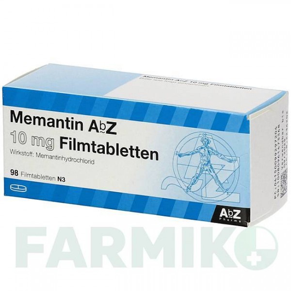МЕМАНТИН (MEMANTIN) 10 мг таблетки 98 шт - Мемантин ABZ PHARMA