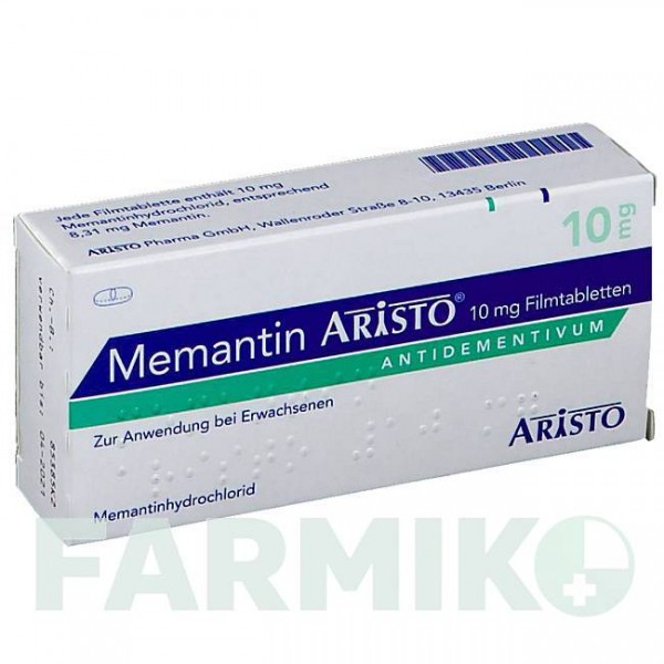 МЕМАНТИН (MEMANTIN) 10 мг таблетки 28 шт - Мемантин ARISTO PHARMA