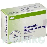 МЕМАНТИН (MEMANTIN) 10 мг таблетки 42 шт - Мемантин HEUMANN PHARMA