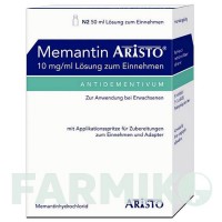 МЕМАНТИН (MEMANTIN) 10 мг/мл раствор 50 мл - Мемантин ARISTO PHARMA