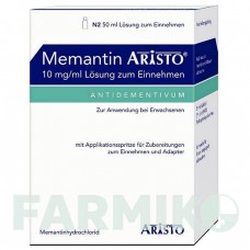 МЕМАНТИН (MEMANTIN) 10 мг/мл раствор 50 мл - Мемантин ARISTO PHARMA