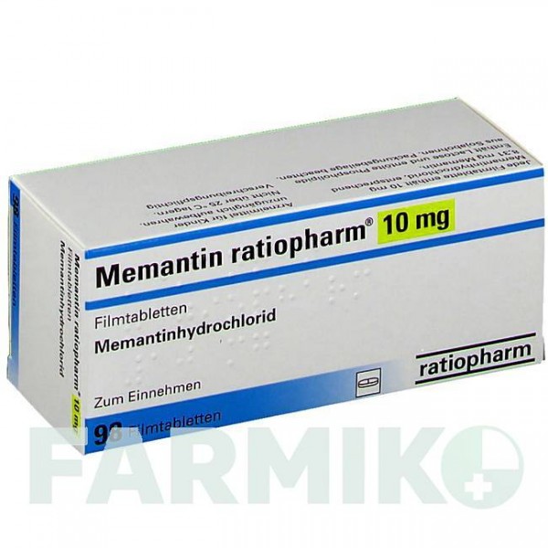 МЕМАНТИН (MEMANTIN) 10 мг таблетки 28 шт - Мемантин RATIOPHARM