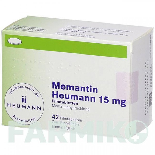 МЕМАНТИН (MEMANTIN) 15 мг таблетки 42 шт - Мемантин HEUMANN PHARMA