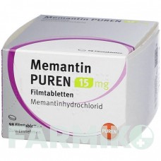МЕМАНТИН (MEMANTIN) 15 мг таблетки 98 шт - Мемантин PUREN PHARMA