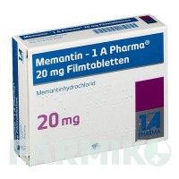 МЕМАНТИН (MEMANTIN) 20 мг таблетки 28 шт - Мемантин 1 A PHARMA