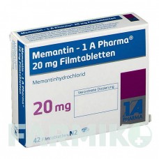 МЕМАНТИН (MEMANTIN) 20 мг таблетки 42 шт - Мемантин 1 A PHARMA