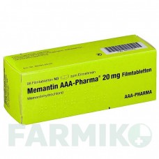 МЕМАНТИН (MEMANTIN) 20 мг таблетки 98 шт - Мемантин AAA - PHARMA
