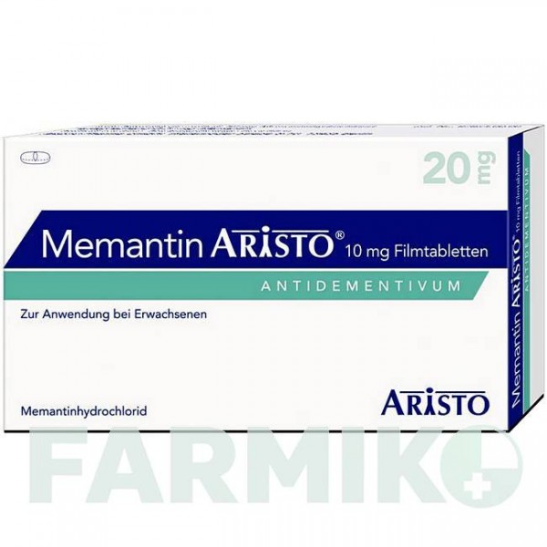 МЕМАНТИН (MEMANTIN) 20 мг таблетки 98 шт - Мемантин ARISTO PHARMA