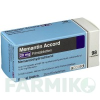 МЕМАНТИН (MEMANTIN) 20 мг таблетки 98 шт - Мемантин BB FARMA