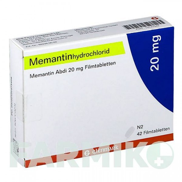 МЕМАНТИН (MEMANTIN) 20 мг таблетки 42 шт - Мемантин GLENMARK