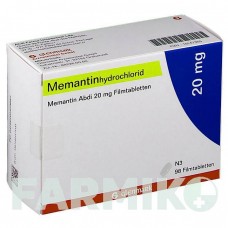 МЕМАНТИН (MEMANTIN) 20 мг таблетки 98 шт - Мемантин GLENMARK