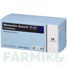 МЕМАНТИН (MEMANTIN) 20 мг таблетки 98 шт - Мемантин ORIFARM