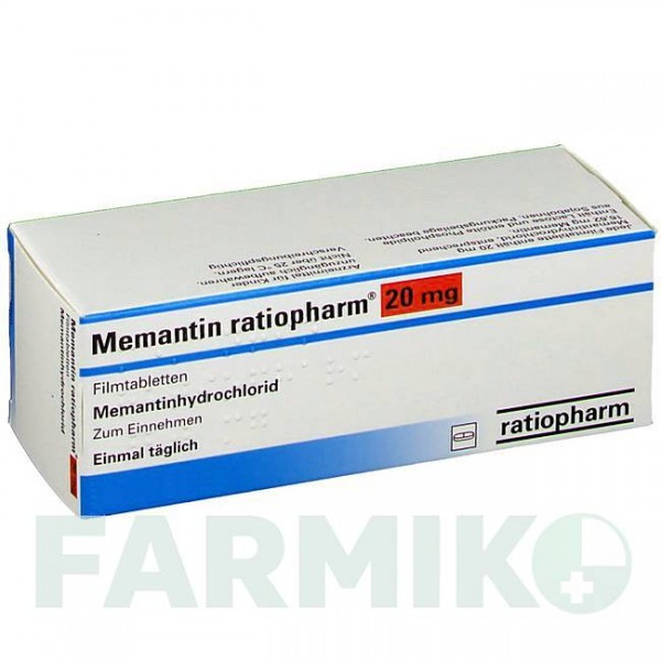 МЕМАНТИН (MEMANTIN) 20 мг таблетки 42 шт - Мемантин RATIOPHARM