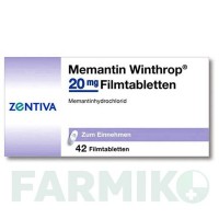 МЕМАНТИН (MEMANTIN) 20 мг таблетки 42 шт - Мемантин ZENTIVA