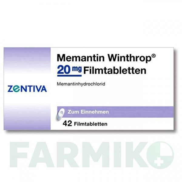 МЕМАНТИН (MEMANTIN) 20 мг таблетки 42 шт - Мемантин ZENTIVA