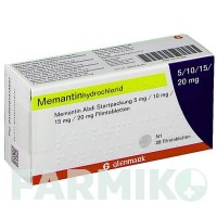 МЕМАНТИН (MEMANTIN) 5 мг/10 мг/15 мг/20 мг таблетки 28 шт - Мемантин GLENMARK