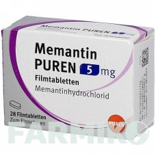 МЕМАНТИН (MEMANTIN) 5 мг таблетки 28 шт - Мемантин PUREN PHARMA