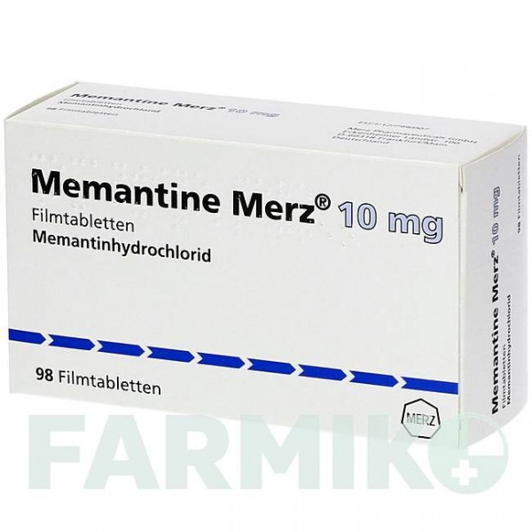МЕМАНТИН (MEMANTINE) 10 мг таблетки 98 шт - Мемантин MERZ
