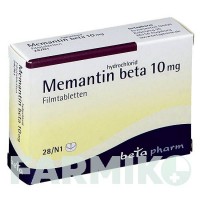 МЕМАНТИНГІДРОХЛОРИД (MEMANTINHYDROCHLORID) 10 мг таблетки 28 шт - Мемантин BETAPHARM