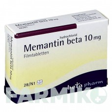 МЕМАНТИНГІДРОХЛОРИД (MEMANTINHYDROCHLORID) 10 мг таблетки 98 шт - Мемантин BETAPHARM