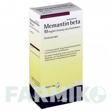 МЕМАНТИНГІДРОХЛОРИД (MEMANTINHYDROCHLORID) 10 мг/мл розчин 100 мл - Мемантин BETAPHARM